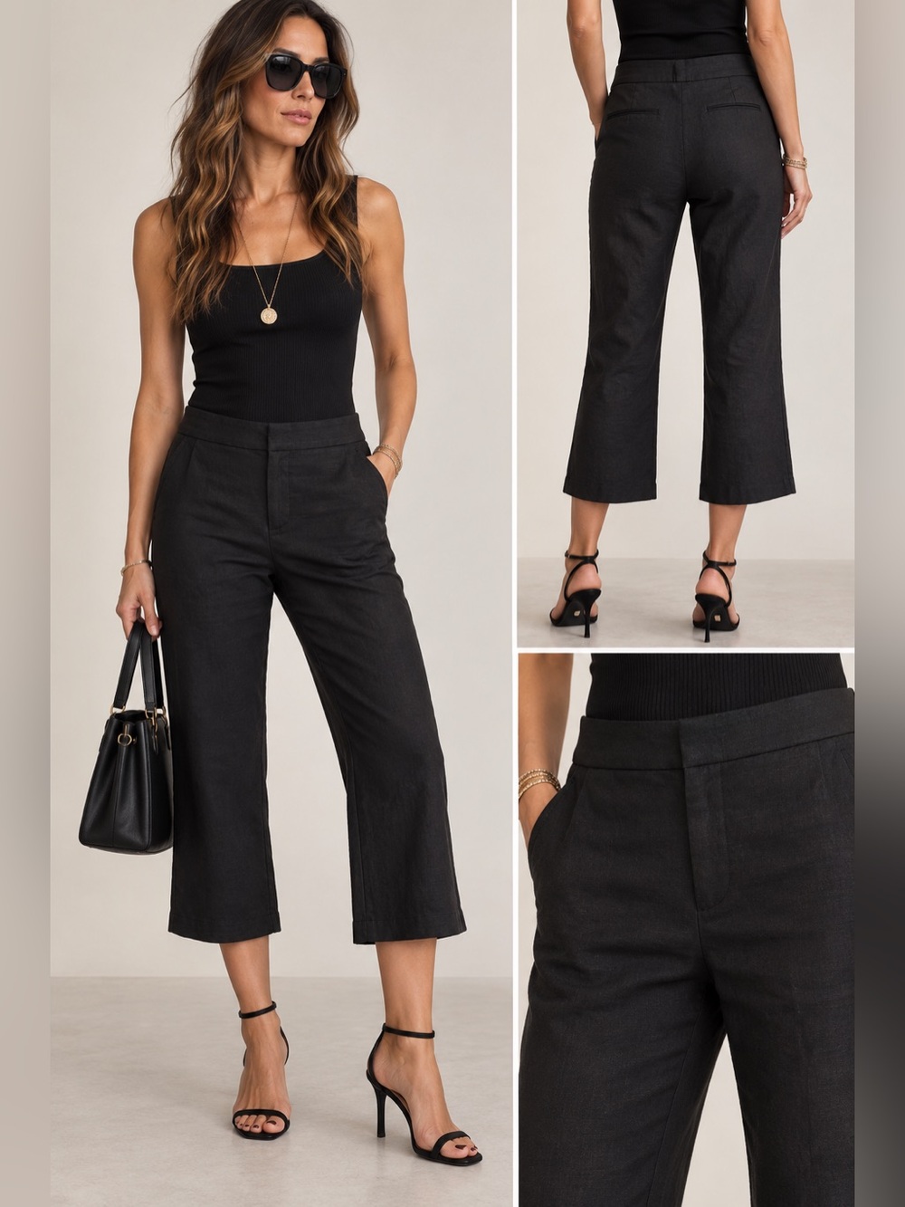 J.Crew Hayden cropped linen-blend pants—lightweight, tailored & smart chic!